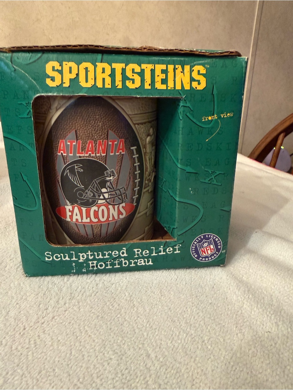 NFL Atlanta Falcons Sculptured Relief Stein - Brown/Red/White